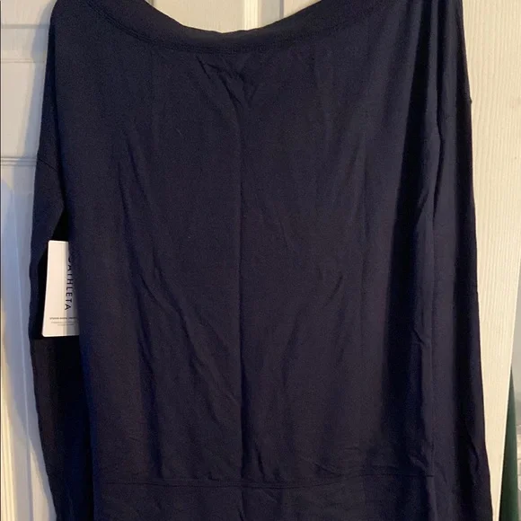 Athleta Navy Blue boat neck Women's Top - Picture 4 of 4